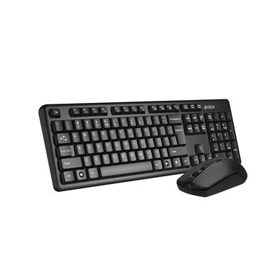 A4tech 3330NS Wireless Keyboard & Silent Clicks Mouse Combo Desktop Set