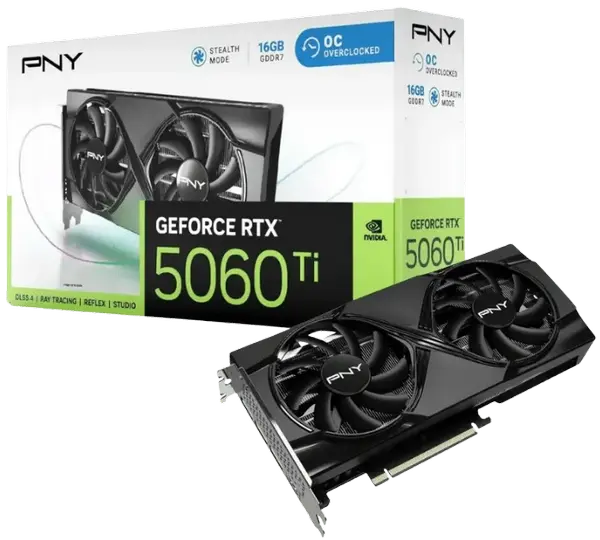 PNY NVIDIA GeForce RTX 5060 Ti 16GB OC Graphic Card