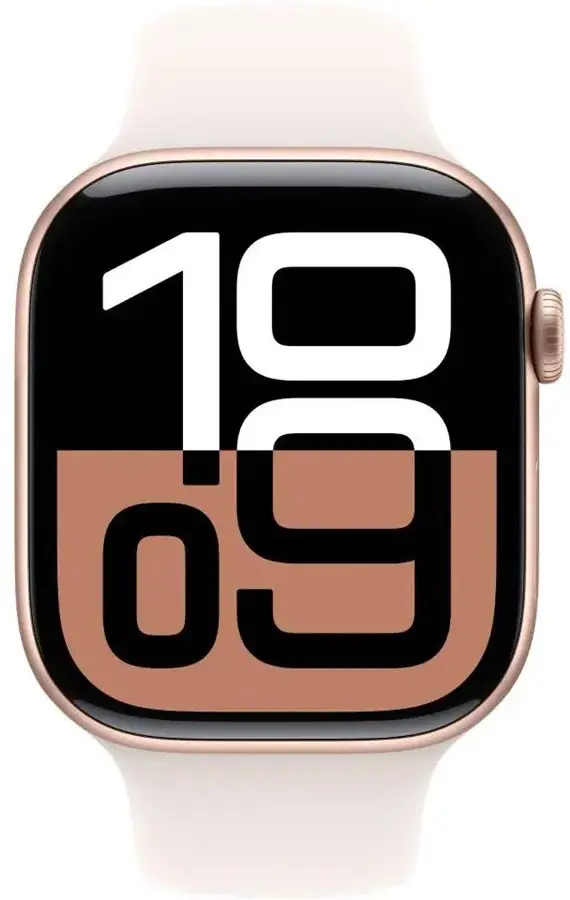 Apple Watch Series 10 | 10 GPS | 42mm Rose Gold Aluminium Case With Light Blush Sport Band | MWWJ3