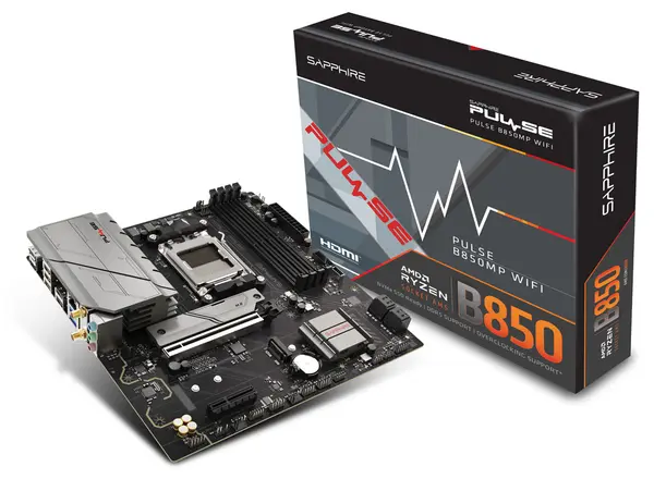 Sapphire Pulse B850M WiFi AMD B850 Socket AM5 Micro-ATX Motherboard