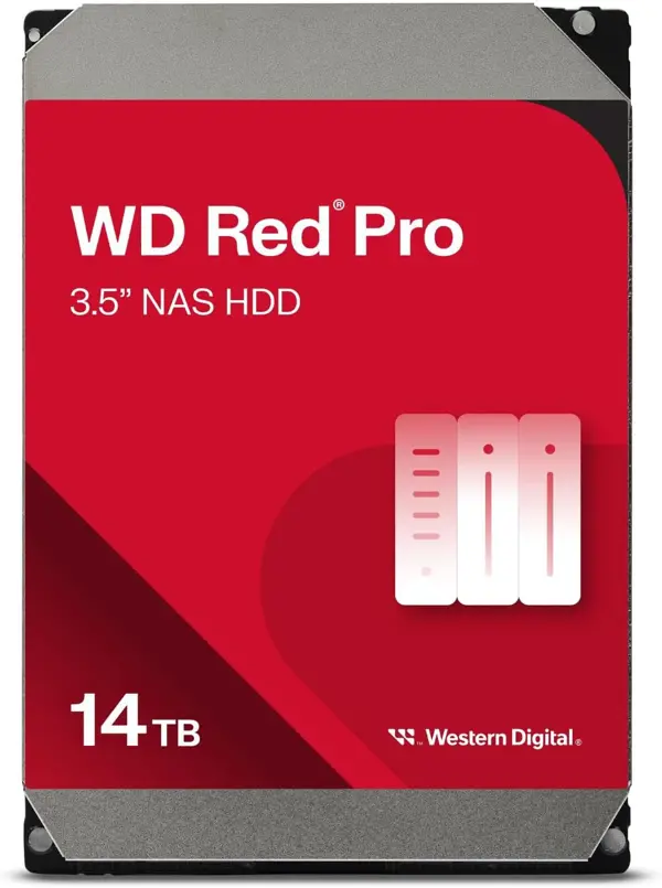 WD Red Pro 14TB 7200RPM SATA III Internal NAS Hard Drive