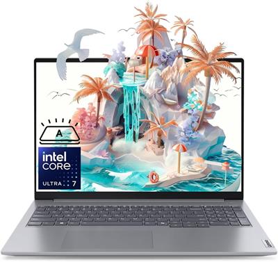Lenovo Thinkbook 16 G7 Intel Core Ultra 7-155H, 8GB DDR5, 512GB SSD, Integrated Intel Arc Graphics, 16" WUXGA IPS 60Hz, DOS, Arctic Grey, 1 Year Official Local Warranty