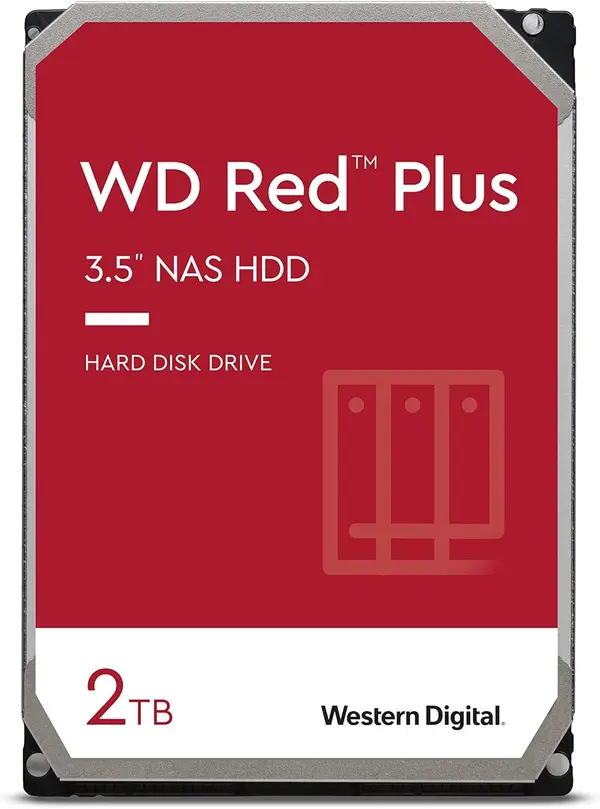 Western Digital Red Plus 2TB 3.5" SATA NAS Hard Drive