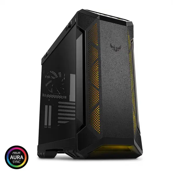 ASUS TUF GT501 Gaming Case – Black, EATX Mid-Tower, RGB Fans, Tempered Glass