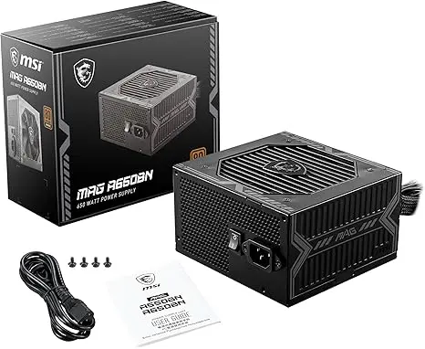 MSI MAG A650 Bronze 650W 80 PLUS Bronze Power Supply
