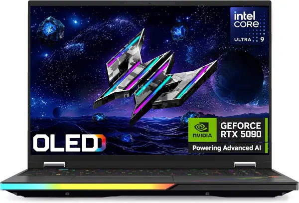 Acer Predator Helios 16 AI PH16-73-95Q8 Gaming Laptop Intel Core Ultra 9 275HX, 64GB DDR5, 2TB SSD, NVIDIA RTX 5090 24GB Graphics, 16" WQXGA OLED 240Hz, Windows 11 Home, Black, 2 Year Acer Official Local Warranty