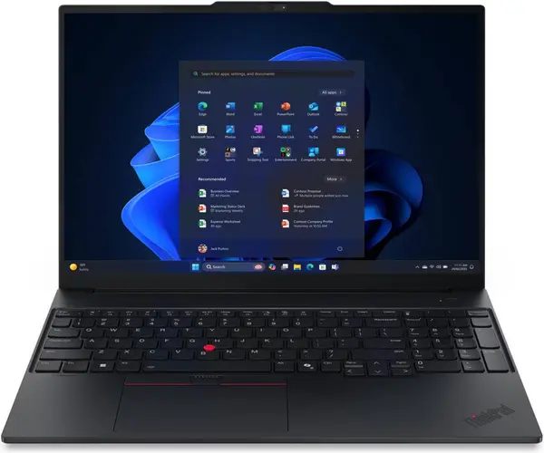 ThinkPad E16 Gen 3 Laptop Intel Core Ultra 5 226V, 16GB DDR5, 512GB SSD, Intel Arc 130V Graphics, 16" WUXGA, DOS, Black
