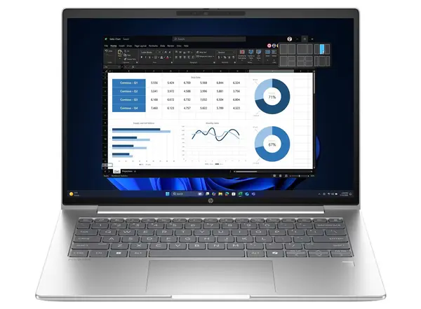 HP Probook 4 G1i 14 AI Laptop Intel Core Ultra 5 225U, 16GB DDR5, 512GB SSD, 14" WUXGA IPS, DOS, Pike Silver Aluminum