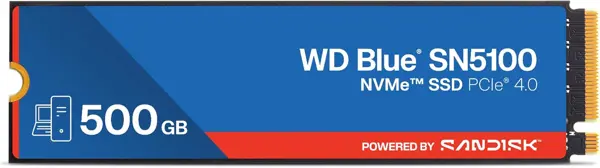 WD Blue SN5100 500GB Gen4 NVMe M.2 SSD