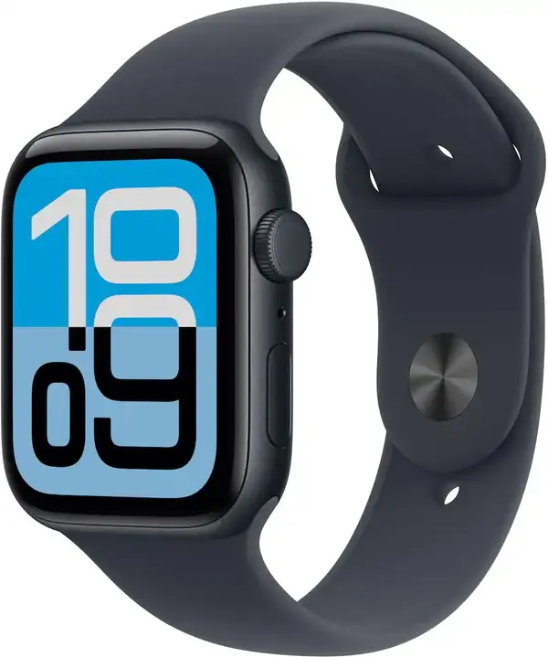 Apple Watch SE 44mm Midnight Aluminum Case with Midnight/Starlight Sport Band
