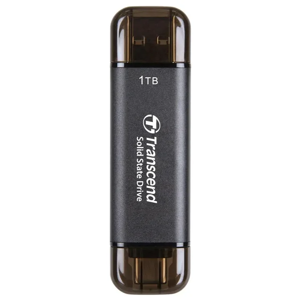 Transcend ESD310 1TB Portable SSD - USB 3.2 Gen2 10Gbps Type-A and Type-C