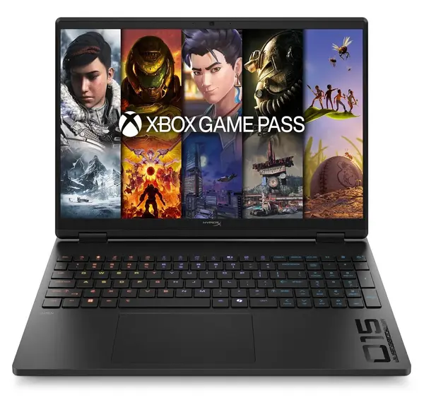 HyperX HP Omen 15-GA0762NR Gaming Laptop 14th Gen Core i7-14650HX, 16GB DDR5, 1TB SSD, NVIDIA RTX 5060 8GB Graphics, 15.3" 2.5K WQXGA IPS 180Hz, Windows 11 Home