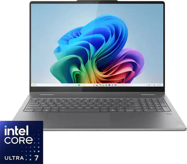 Lenovo Yoga 7i 2 in 1 16 Laptop Intel Core Ultra 7 256V, 16GB DDR5, 512GB SSD, Intel Arc 140V Graphics, 16" WUXGA IPS Touch Screen, Windows 11 Home, Luna Grey