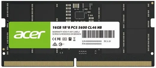 Acer 16GB 4800MHz DDR5 Laptop RAM