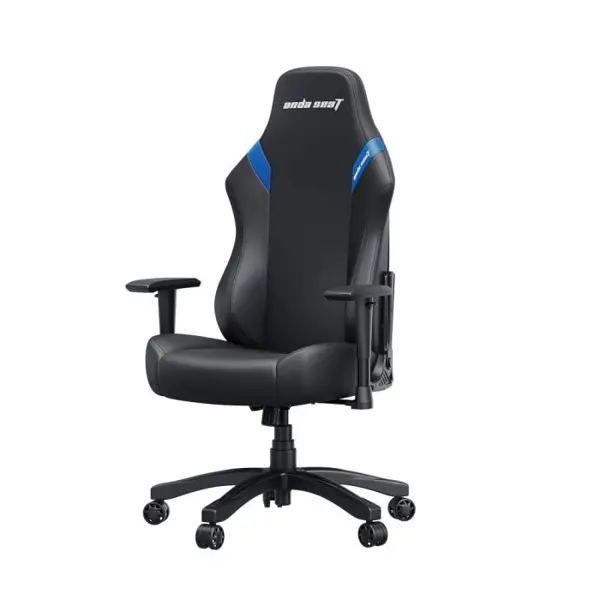 Anda Seat Luna Large Gaming Chair – Black/Blue PVC (AD18‑44‑BS‑PV)