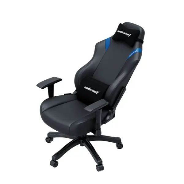 Anda Seat Luna Large Gaming Chair – Black/Blue PVC (AD18‑44‑BS‑PV)