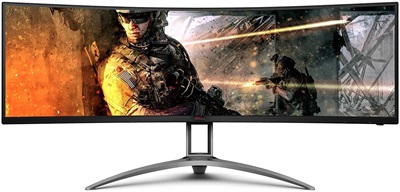 AOC AG493UCX2 49" Frameless Curved Gaming LED Monitor