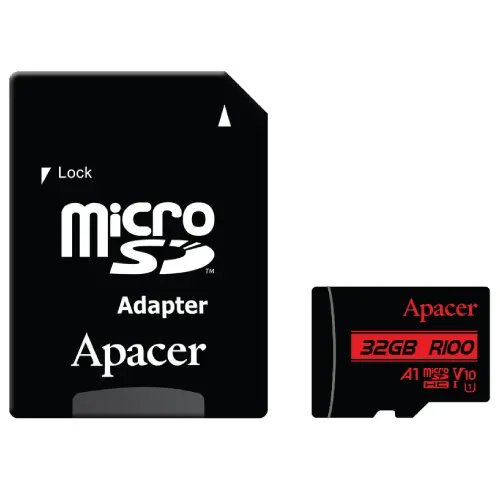 Apacer 32GB microSDHC UHS-I Memory Card, AP32GMCSH10UB-R