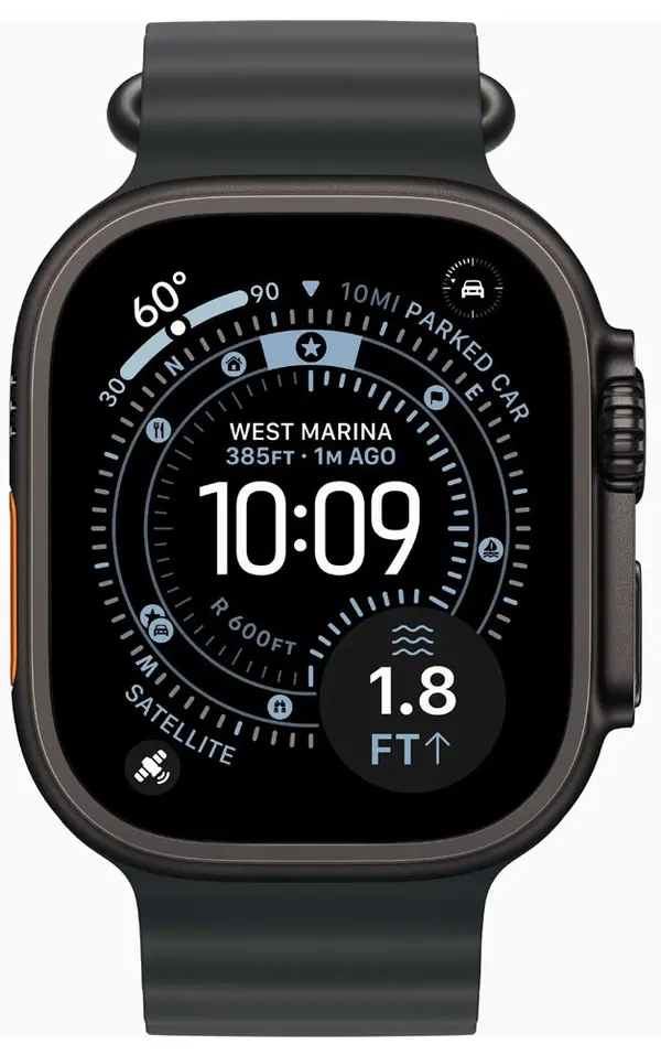 Apple Watch Ultra 3 - 49mm Titanium Case - Black Ocean