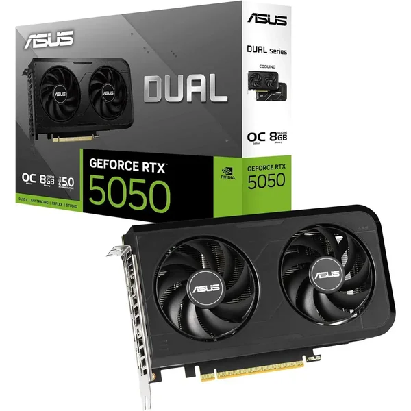 ASUS Dual RTX 5050 8GB GDDR6 OC Edition Graphics Card