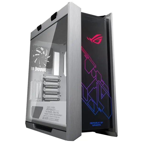 ASUS ROG Strix Helios GX601 White Gaming Case – EATX/ATX Mid‑Tower, Tempered Glass, Aura Sync RGB