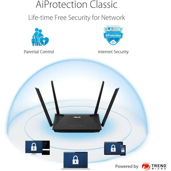 ASUS RT-AX52 AX1800 Dual-Band Wi-Fi 6 Router
