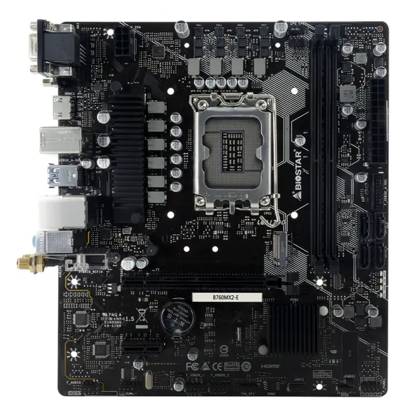 Biostar B760MX2-E DDR5 Intel 12/13th Gen microATX Motherboard
