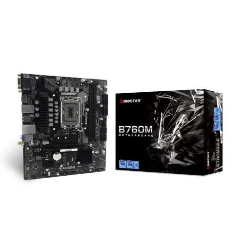 Biostar B760MX2-E DDR4 Intel 12/13th Gen microATX Motherboard