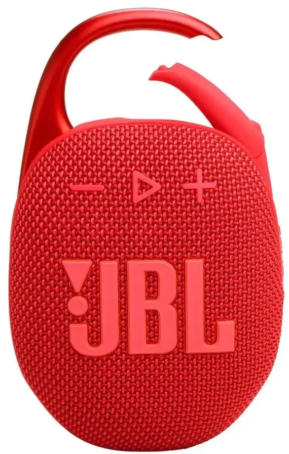JBL Clip 5 Bluetooth Speaker, IP67 Waterproof and Dustproof, Up To 15 Hours Playtime, Red