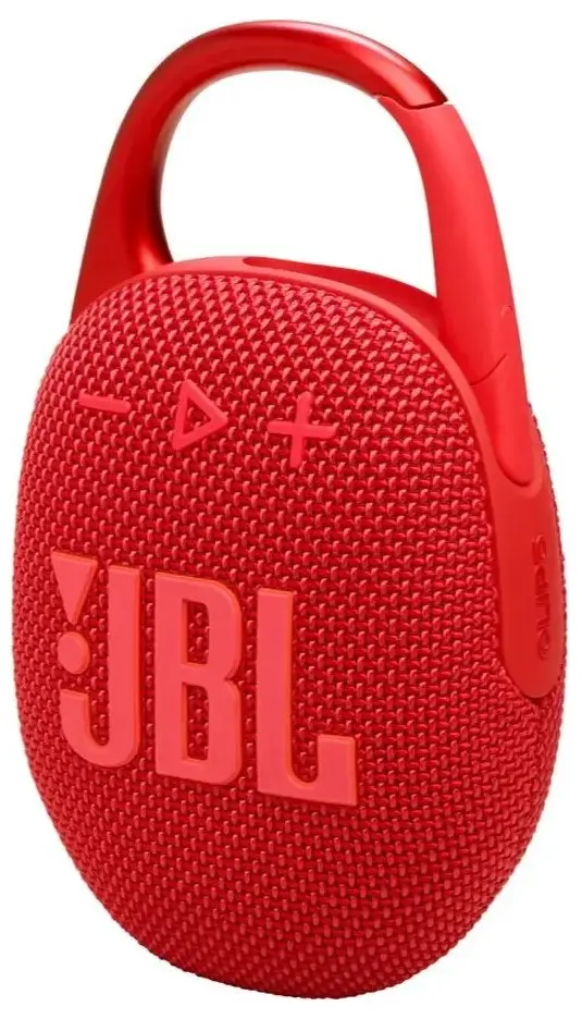 JBL Clip 5 Bluetooth Speaker, IP67 Waterproof and Dustproof, Up To 15 Hours Playtime, Red