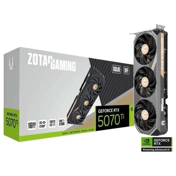 Zotac Gaming GeForce RTX 5070 Ti Solid SFF OC 16GB GDDR7 Graphics Card
