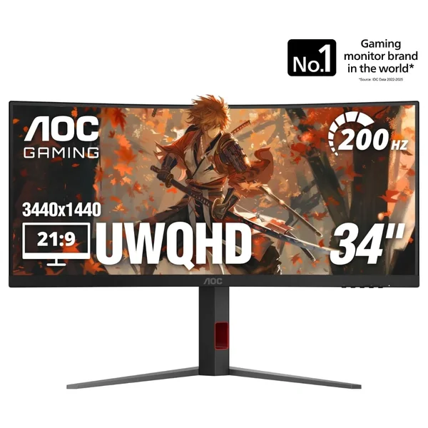 AOC CU34G4H 34" 200Hz UWQHD Curved Gaming Monitor