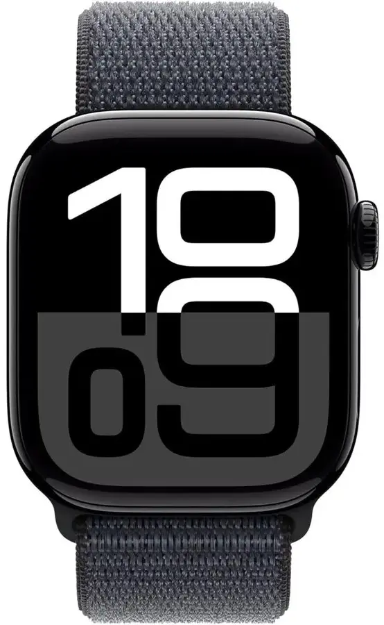 Apple Watch Series 10 | 42mm Jet Black Aluminium Case with Ink Sport Loop