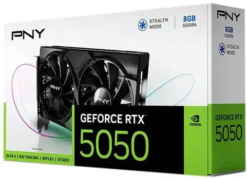 PNY GeForce RTX 5050 Dual Fan 8GB GDDR6 Graphics Card
