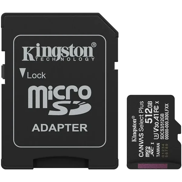 Kingston Canvas Select Plus UHS-I 512GB MicroSD Memory Card
