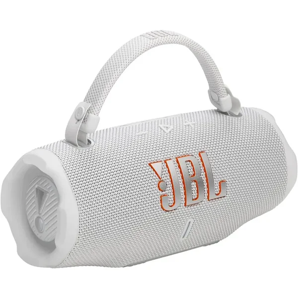JBL Charge 6 Bluetooth Speaker, White