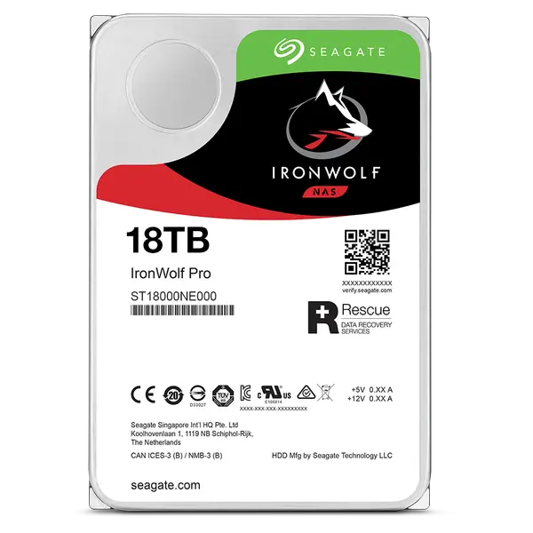 Seagate IronWolf Pro 18TB 3.5″ NAS Hard Drive