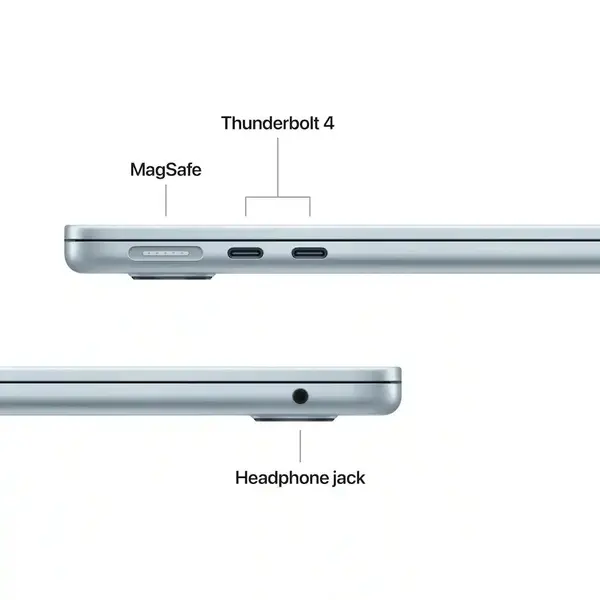 Apple Macbook Air 13" MDHH4 Apple M5 Chip, 10 core CPU & 8 core GPU, 16GB Memory, 512GB SSD, 13" Liquid Retina Display, mac OS, Sky Blue