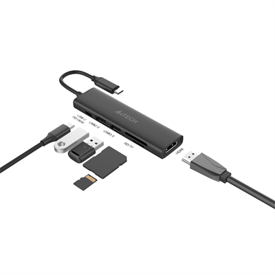 A4tech DST-60C 6-in-1 Docking Station