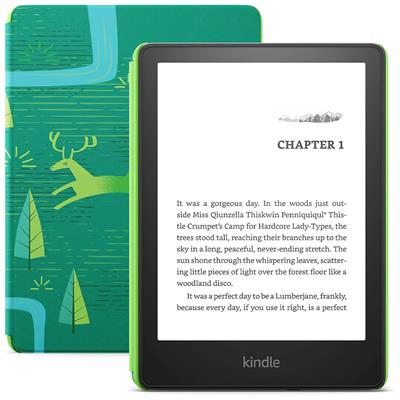 Amazon Kindle Paperwhite 11th Gen for Kids 16GB - Emerald Forest/ Robot Dreams/ Warrior Cats