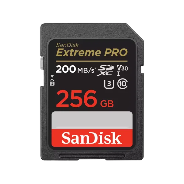 Sandisk 256GB Extreme Pro 200MB/s microSDXC Memory Card