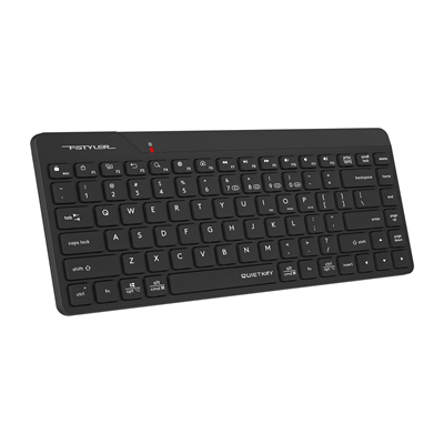 A4Tech Fstyler FBK22 AS Bluetooth & 2.4G Wireless Keyboard - Quiet Key Keyboard - Dual Connectivity Mode - 125Hz Report Rate - Nano Receiver - Black