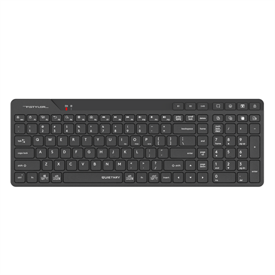 A4Tech Fstyler FBK27C AS Bluetooth & 2.4G Rechargeable Wireless Keyboard - Black/White