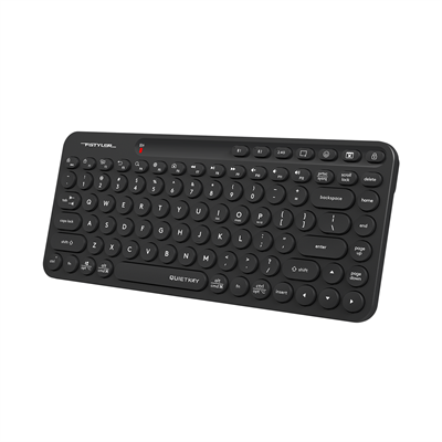 A4Tech Fstyler FBK36C AS Bluetooth & 2.4G Rechargeable Keyboard - Quiet Key Keyboard - Anti-Sleep Setting Mode - USB Type-C Rechargeable