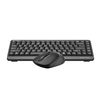 A4tech Fstyler FGS1110Q 2.4G Quiet Key Wireless Keyboard and Silent Click Mouse - Grey