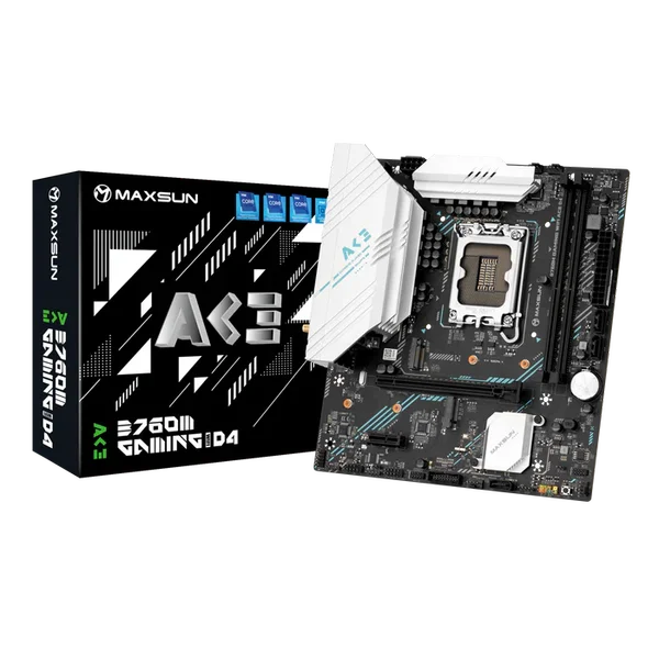 Maxsun B760M Gaming Wifi Ace DDR5 Intel 12/13/14th Gen microATX Motherboard