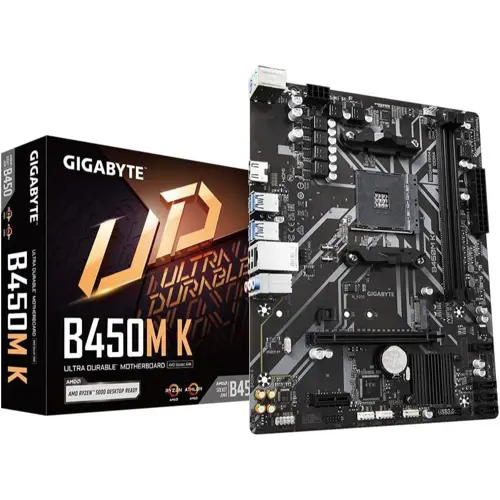 GIGABYTE B450M K – AMD B450, AM4, DDR4, Micro‑ATX Motherboard