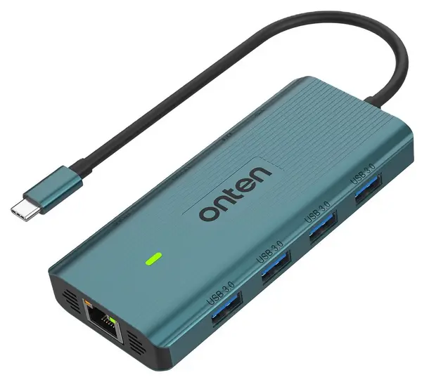 ONTEN UC962 10 in 1 USB Type C Hub, HDMI 4K, Gigabit LAN, USB 3.0, Audio, Type C PD, SD TF Card Reader