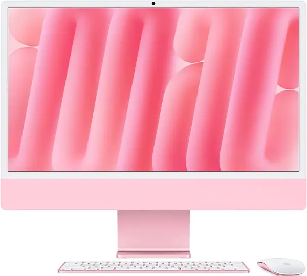 Apple iMac 24 MWV43 Apple M4 Chip, 16GB Memory, 256GB SSD, 24" Retina Display, macOS, Pink