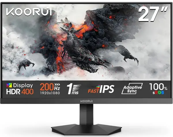 Koorui G2711P 27" 200Hz IPS FHD Gaming Monitor 
